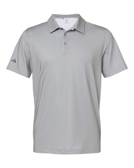 Adidas Men's Ultimate365 Diamond Dot Print Polo. A498 - Grey Three/ White/ Navy