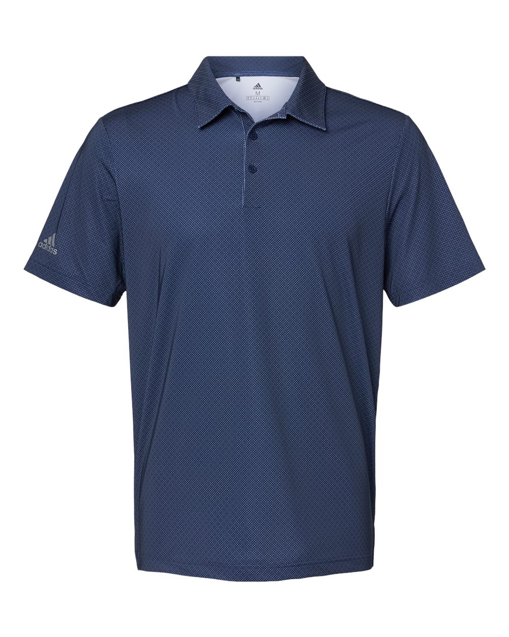 Adidas Men's Ultimate365 Diamond Dot Print Polo. A498 - Navy Blue/ White/ Grey Three