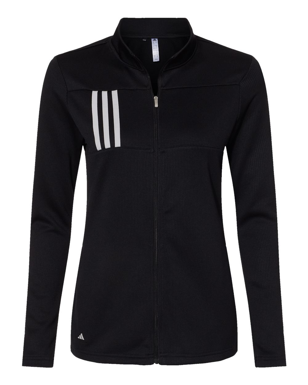 Adidas Women's 3-Stripes Double Knit Full-Zip Jacket. A483 - Black/ Grey Two