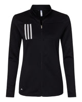 Adidas Women's 3-Stripes Double Knit Full-Zip Jacket. A483 - Black/ Grey Two