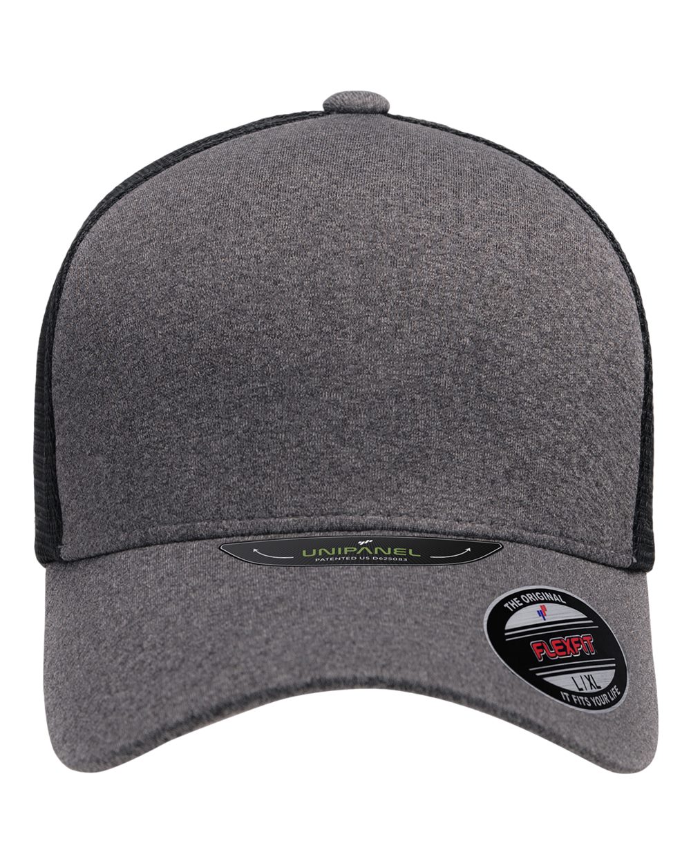 Flexfit Unipanel™ Trucker Cap. 5511UP - Melange Heather/ Black
