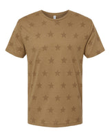 Code Five Unisex Star Print Tee. 3929 - Coyote Brown Star