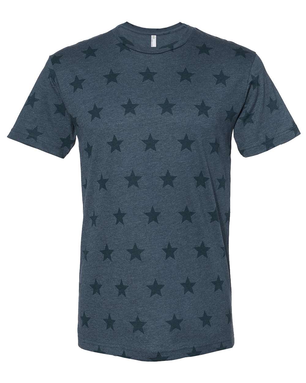 Code Five Unisex Star Print Tee. 3929 - Denim Star