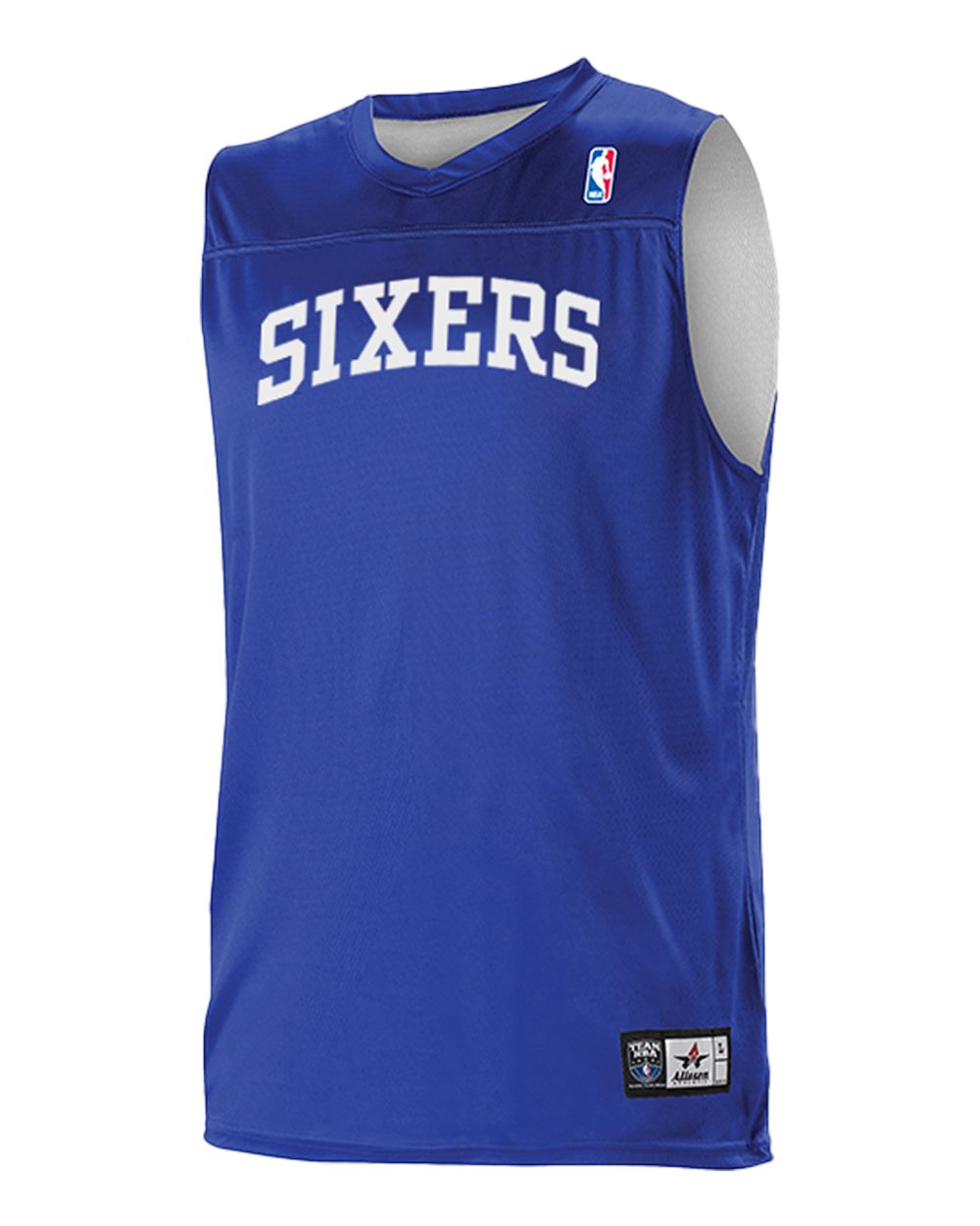 Alleson Athletic Men's NBA Logo'd Reversible Game Jersey. A105LA - Philadelphia 76ers