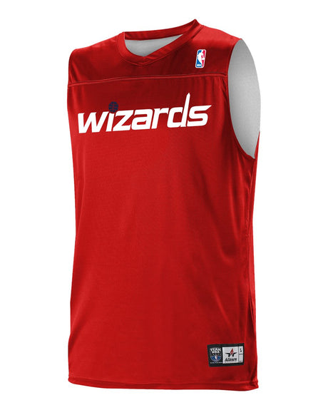 Alleson Athletic Men's NBA Logo'd Reversible Game Jersey. A105LA - Washington Wizards