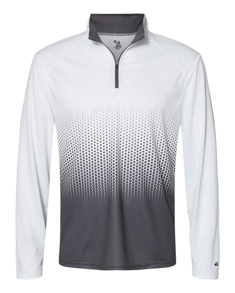 Badger Men's Hex 2.0 Quarter-Zip Pullover. 4222 - Graphite