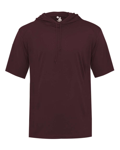 Badger Men's B-Core Hooded T-Shirt. 4123 - Maroon