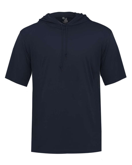 Badger Men's B-Core Hooded T-Shirt. 4123 - Navy
