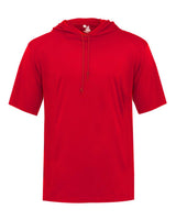Badger Men's B-Core Hooded T-Shirt. 4123 - Red