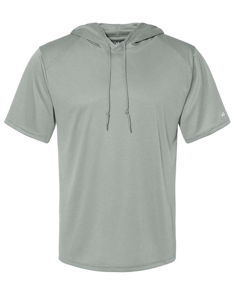 Badger Men's B-Core Hooded T-Shirt. 4123 - Silver