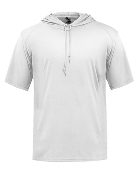 Badger Men's B-Core Hooded T-Shirt. 4123 - White