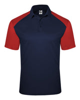 C2 Sport Men's Sport Polo. 5903 - Navy/ Red