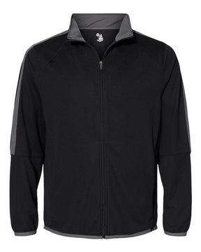 Badger Men's Blitz Outer-Core Jacket. 7721 - Black/ Graphite