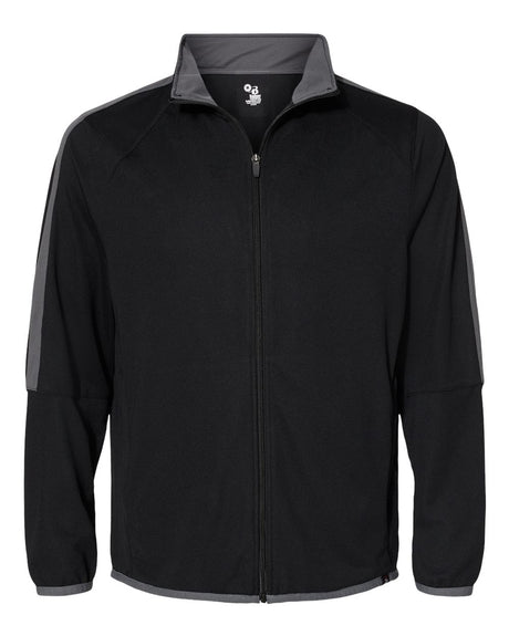Badger Men's Blitz Outer-Core Jacket. 7721 - Black/ Graphite