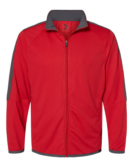 Badger Men's Blitz Outer-Core Jacket. 7721 - Red/ Graphite