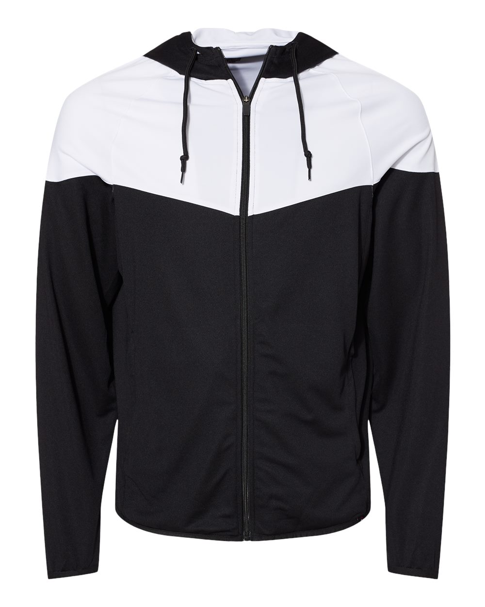 Badger Men's Spirit Outer-Core Jacket. 7722 - Black/ White