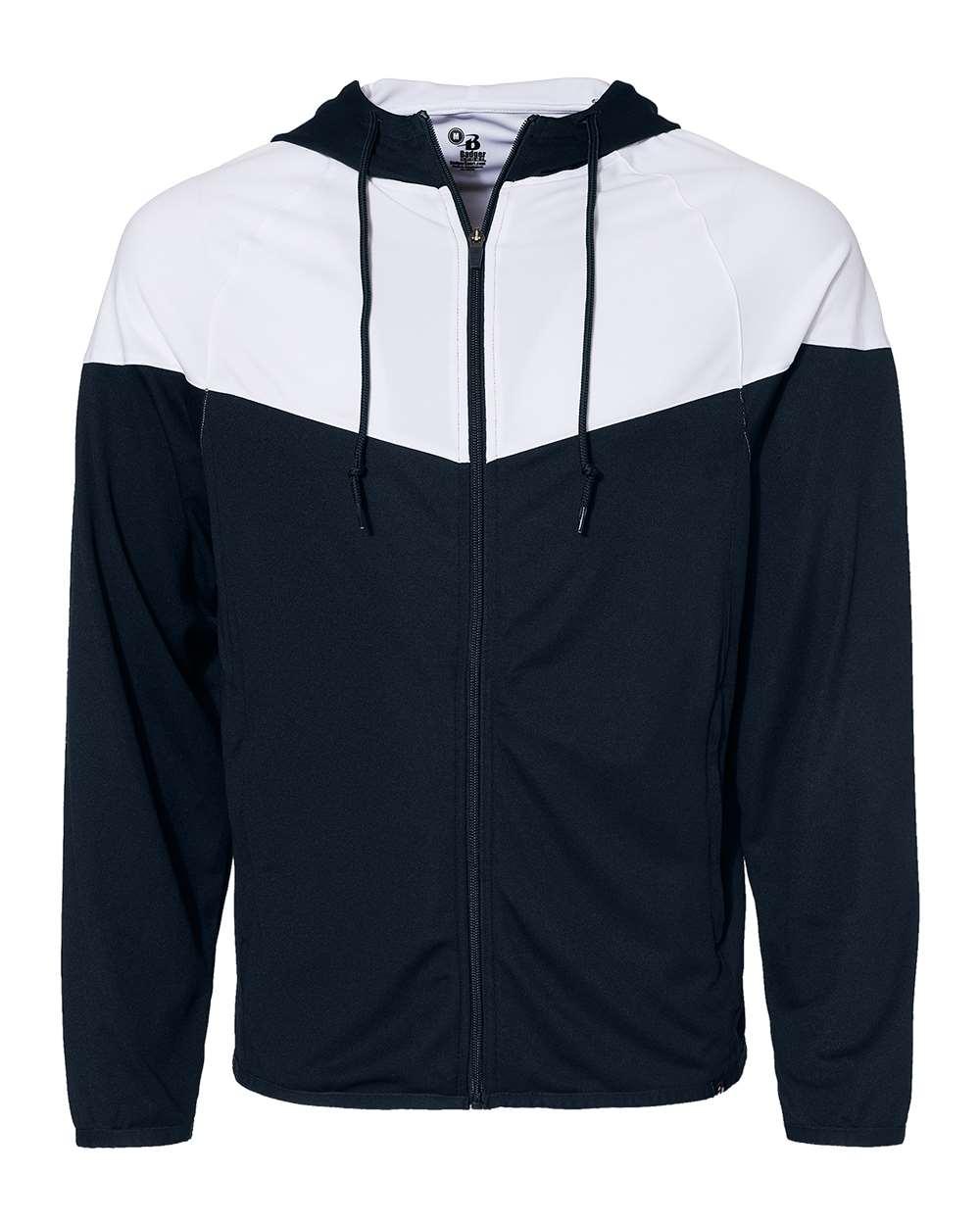 Badger Men's Spirit Outer-Core Jacket. 7722 - Navy/ White