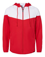 Badger Men's Spirit Outer-Core Jacket. 7722 - Red/ White