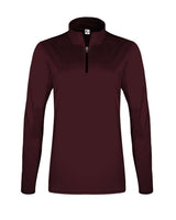 C2 Sport Women's Quarter-Zip Pullover. 5602 - Maroon