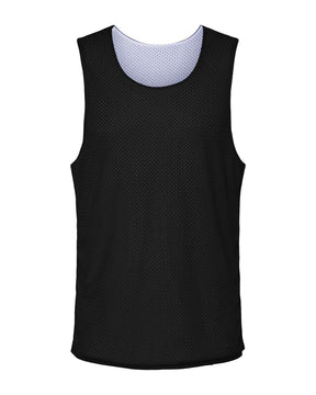 C2 Sport Men's Reversible Mesh Tank. 5729 - Black/ White