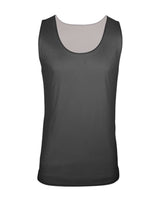 C2 Sport Men's Reversible Mesh Tank. 5729 - Graphite/ White