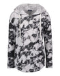 MV Sport Women's Angel Terry Nora Pullover. W17122 - Greyscale Tie Dye