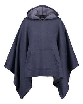 MV Sport Women's Amanda Fleece Poncho. W17125 - Navy Heather