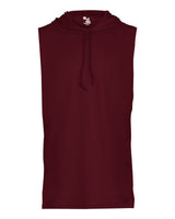 Badger Youth B-Core Hooded Sleeveless T-Shirt. 2108 - Maroon