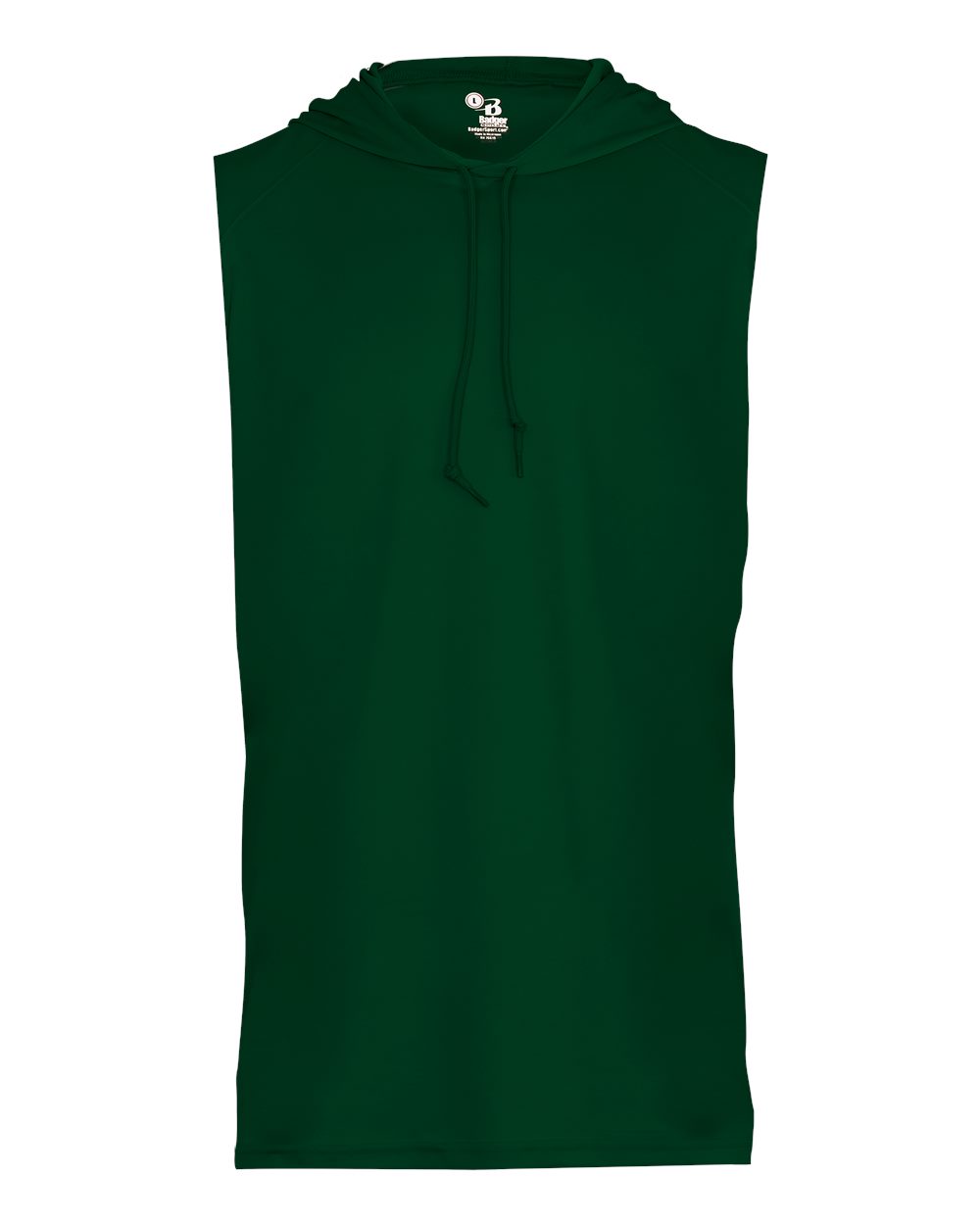 Badger Men's B-Core Hooded Sleeveless T-Shirt. 4108 - Forest