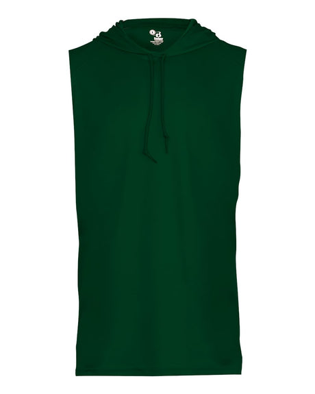 Badger Men's B-Core Hooded Sleeveless T-Shirt. 4108 - Forest