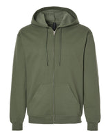 Gildan Unisex Softstyle® Midweight Full-Zip Hooded Sweatshirt. SF600 - Military Green