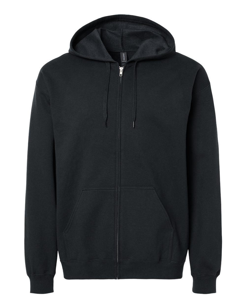 Gildan Unisex Softstyle® Midweight Full-Zip Hooded Sweatshirt. SF600 - Black