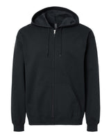 Gildan Unisex Softstyle® Midweight Full-Zip Hooded Sweatshirt. SF600 - Black