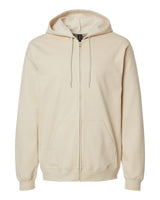 Gildan Unisex Softstyle® Midweight Full-Zip Hooded Sweatshirt. SF600 - Sand
