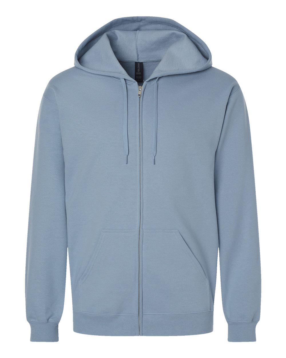 Gildan Unisex Softstyle® Midweight Full-Zip Hooded Sweatshirt. SF600 - Stone Blue