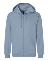 Gildan Unisex Softstyle® Midweight Full-Zip Hooded Sweatshirt. SF600 - Stone Blue