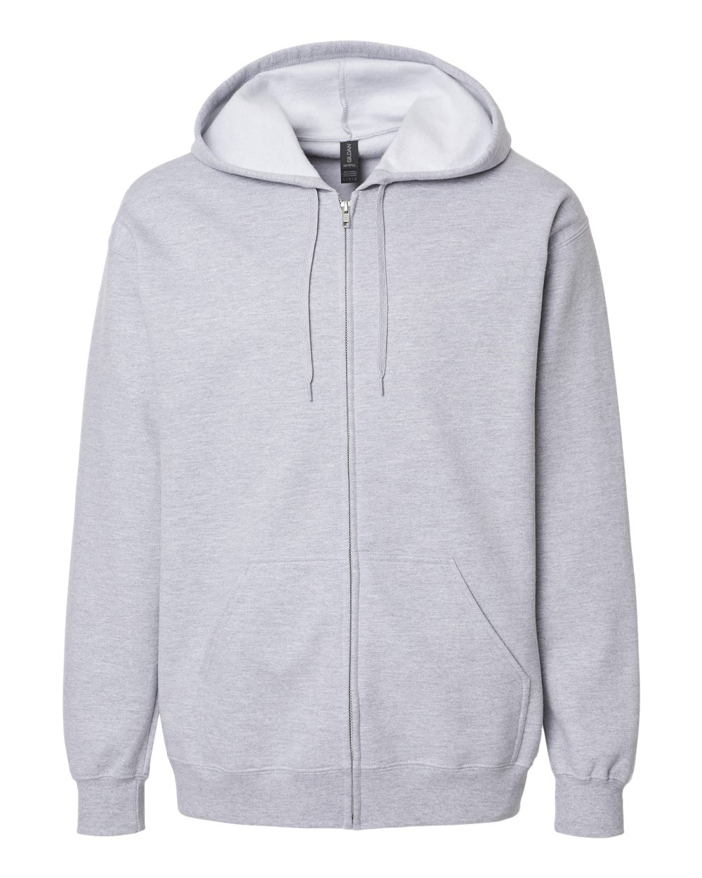 Gildan Unisex Softstyle® Midweight Full-Zip Hooded Sweatshirt. SF600 - Sport Grey