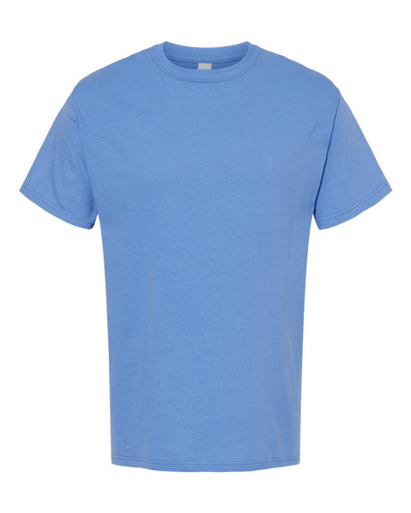 M&O Men's Gold Soft Touch T-Shirt. 4800 - Carolina Blue