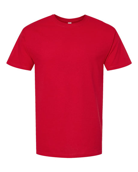 M&O Men's Gold Soft Touch T-Shirt. 4800 - Deep Red