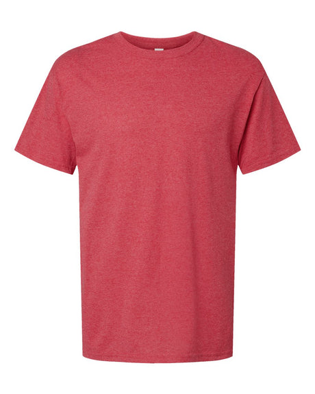 M&O Men's Gold Soft Touch T-Shirt. 4800 - Heather Red