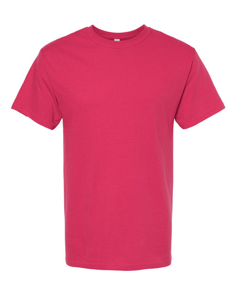 M&O Men's Gold Soft Touch T-Shirt. 4800 - Heliconia