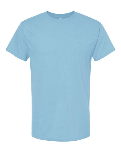 M&O Men's Gold Soft Touch T-Shirt. 4800 - Light Blue