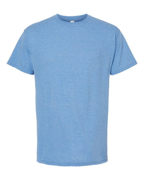 M&O Men's Gold Soft Touch T-Shirt. 4800 - Light Blue Heather