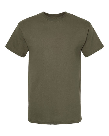 M&O Men's Gold Soft Touch T-Shirt. 4800 - Military Green