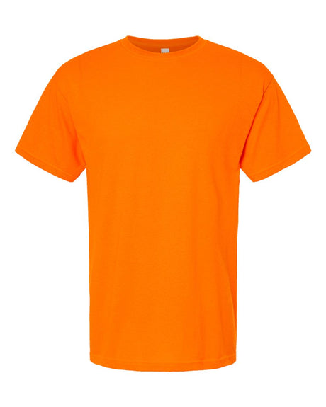M&O Men's Gold Soft Touch T-Shirt. 4800 - Safety Orange