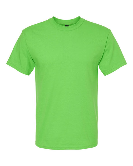 M&O Men's Gold Soft Touch T-Shirt. 4800 - Vivid Lime