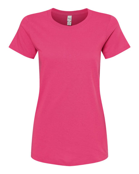 M&O Women's Gold Soft Touch T-Shirt. 4810 - Heliconia