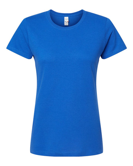 M&O Women's Gold Soft Touch T-Shirt. 4810 - Royal