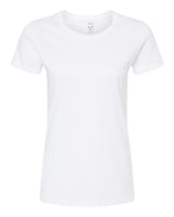 M&O Women's Gold Soft Touch T-Shirt. 4810 - White