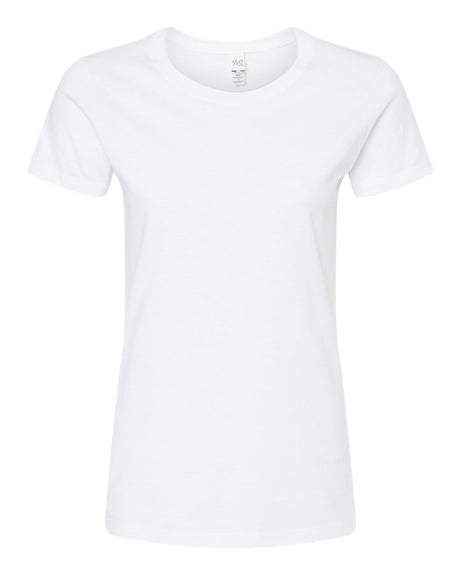 M&O Women's Gold Soft Touch T-Shirt. 4810 - White